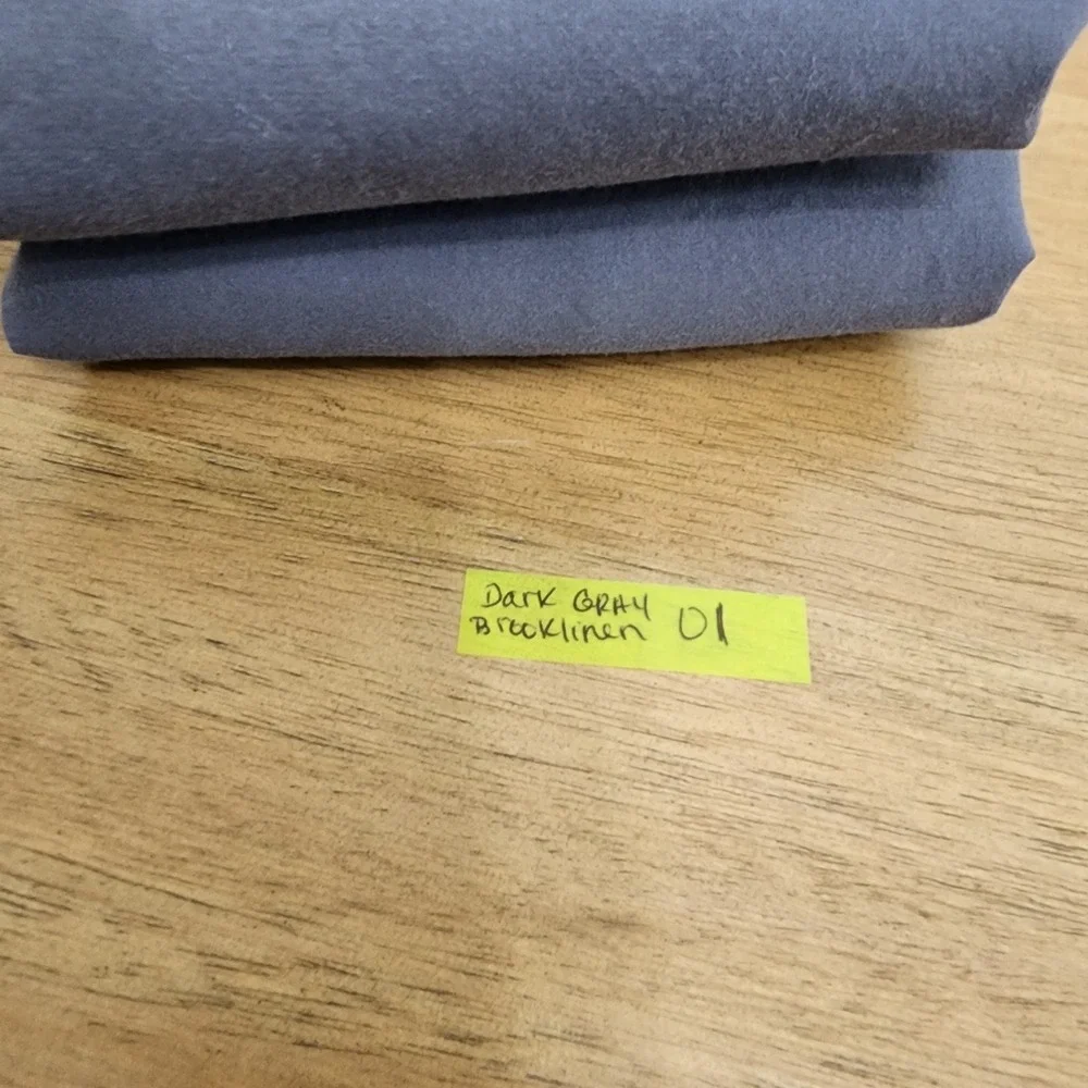 Brooklinen King Size Dark Gray Pair Of Pillowcases 100 % Cotton
